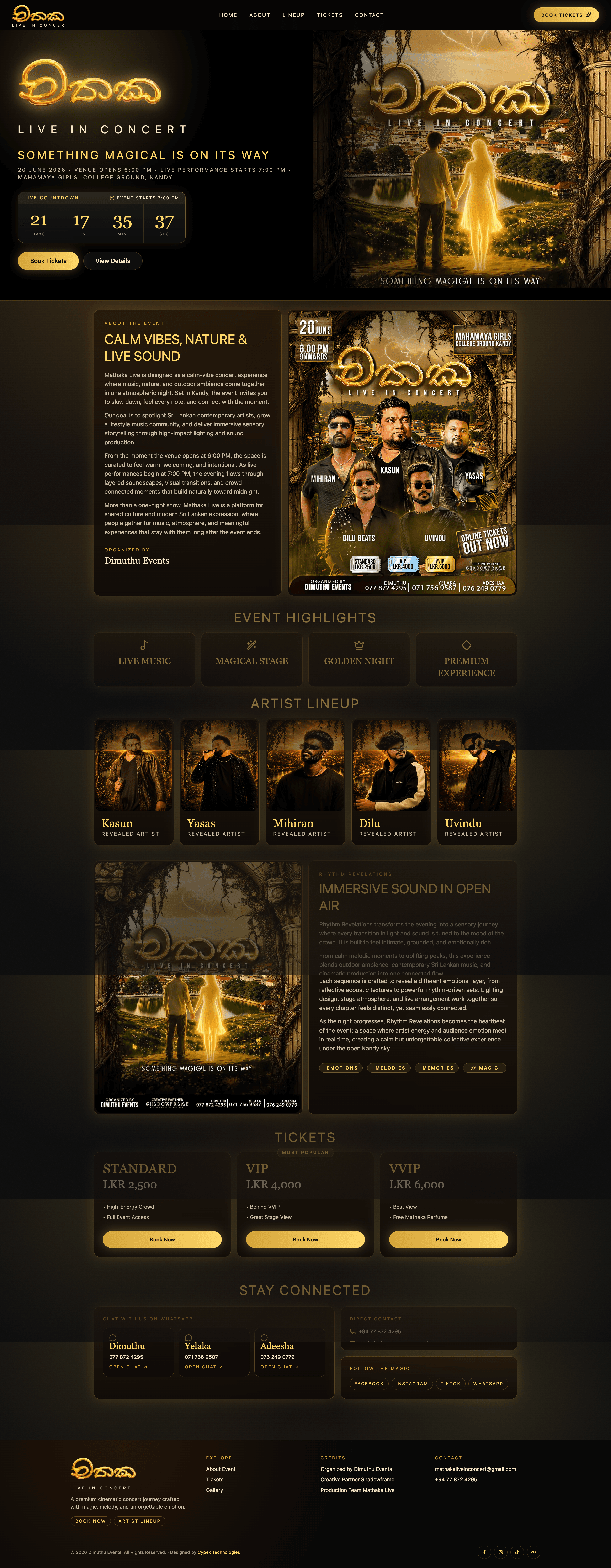 Dimuthu Events header visual